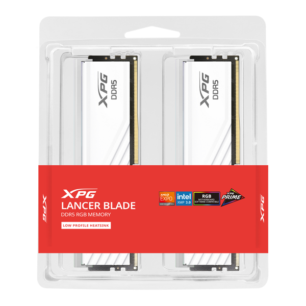 ADATA LANCER BLADE RGB DDR5 DIMM 32GB 6000MHz 2*16GB 34-38-38 1.35V WHITE DUAL TRAY (после тестирования, в комплекте 1 модуль памяти) арт. AX5U6000C3416G-DTLABRWH-NNC-002