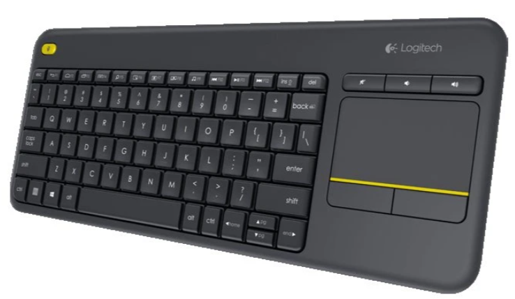 Logitech Wireless Keyboard K400 Plus, Black, CN, Rus/Eng [920-007173/920-007147]