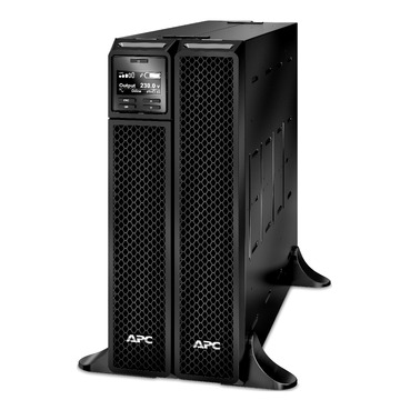 APC Smart-UPS SRT RM, 2200VA/1980W, On-Line, Extended-run, Tower (Rack 2U convertible), Out: 8xC13 2xC19, Black, 1 year warranty (незначительное повреждение коробки) APC by Schneider Electric арт. SRT2200XLI-NC1-001
