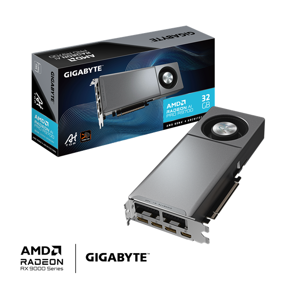 Видеокарта GIGABYTE PRO R9700 AI TOP 32GB GDDR6 арт. GV-R9700AI TOP-32GD 1.1