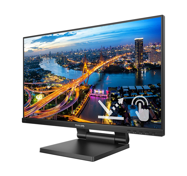 23,8" Philips 242B1TC Touch 1920x1080 WLED 16:9 IPS 250cd, 4ms, 1000:1, 50M:1, 178°/178°, VGA, HDMI, DP, USB Hub: 3*USB3.2, Speakers, 75Hz, Tilt, Height, Internal (незначительное повреждение коробки) арт. 242B1TC/01-NC1