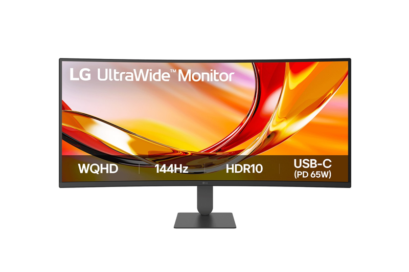 34 LG 34U640B-B, VA, 21:9, 3440x1440, 5ms, 300cd, 144Hz, HDMIx2+DP+USB-C, HAS Curved 1800R black, Ex (незначительное повреждение коробки) арт. 34U640B-B-NC1