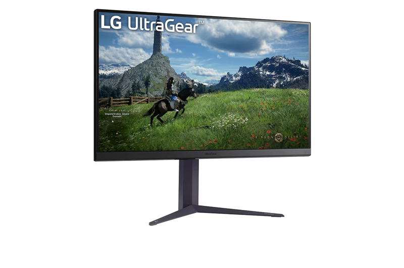 31,5" LG 32GS85Q-B, IPS, 2560x1440, 1ms, 350cd, 180Hz, HDMIx2+DP+USB Hub, HAS Pivot Swivel, black, Ex (незначительное повреждение коробки) арт. 32GS85Q-B-NC1