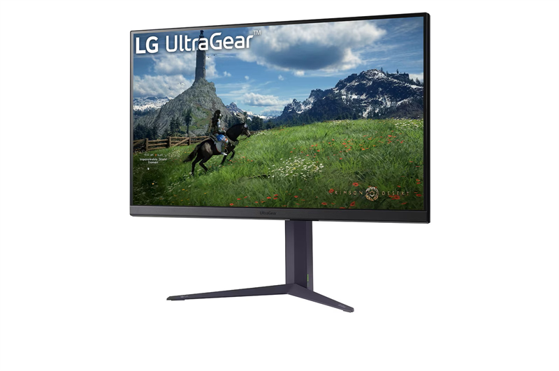 31,5" LG 32GS85Q-B, IPS, 2560x1440, 1ms, 350cd, 180Hz, HDMIx2+DP+USB Hub, HAS Pivot Swivel, black, Ex (незначительное повреждение коробки) арт. 32GS85Q-B-NC1
