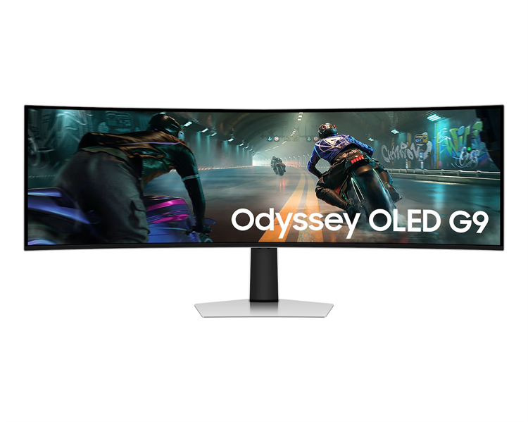 Samsung 49" Odyssey OLED G91SD S49DG910SI Curved (OLED 32:9 5120x1440x144Hz 0,03ms 250cd 1М:1 178/178 1,07B DP; HDMI USB-Сx2 HAS Tilt  VESA Silver