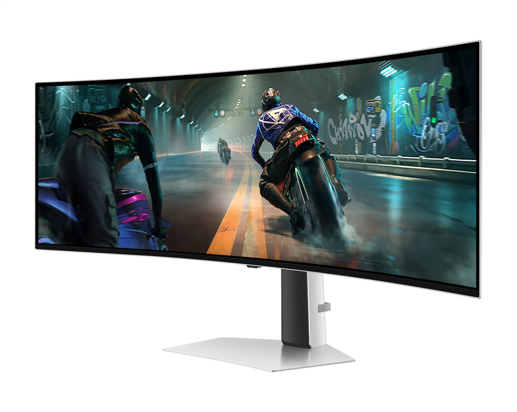 Samsung 49" Odyssey OLED G91SD S49DG910SI Curved (OLED 32:9 5120x1440x144Hz 0,03ms 250cd 1М:1 178/178 1,07B DP; HDMI USB-Сx2 HAS Tilt VESA Silver арт. LS49DG910SIXCI
