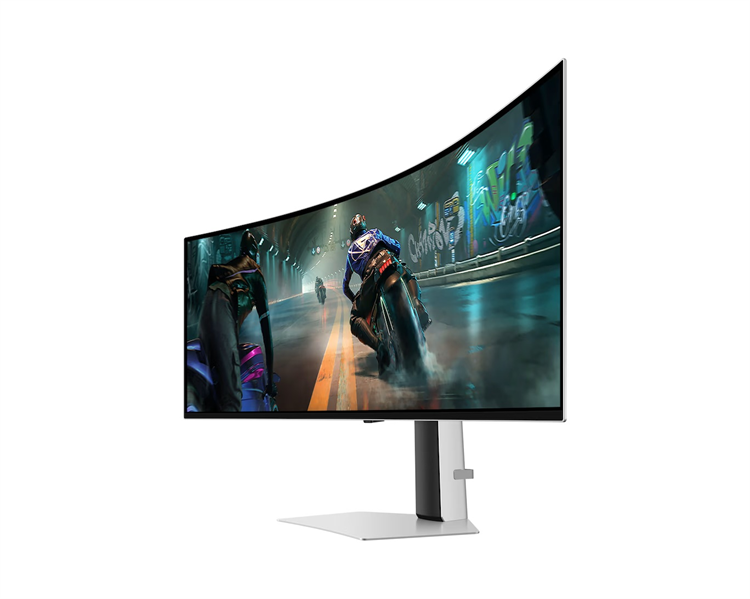Samsung 49" Odyssey OLED G91SD S49DG910SI Curved (OLED 32:9 5120x1440x144Hz 0,03ms 250cd 1М:1 178/178 1,07B DP; HDMI USB-Сx2 HAS Tilt VESA Silver арт. LS49DG910SIXCI