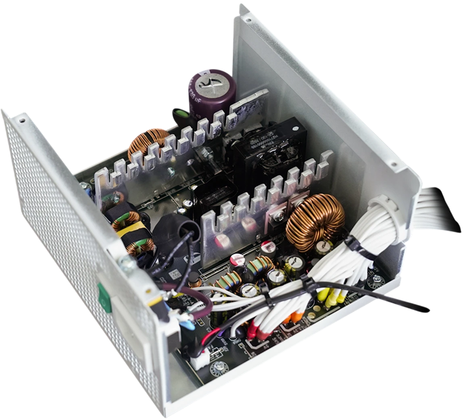 Deepcool GAMERSTORM PF550X WH (ATX 2.52, 550W, PWM 120mm fan, Active PFC+DC to DC, 80+ BRONZE, белый) RET (R-PF550X-HD0W-WGEU) (незначительное повреждение коробки) арт. PF550X WH-NC1