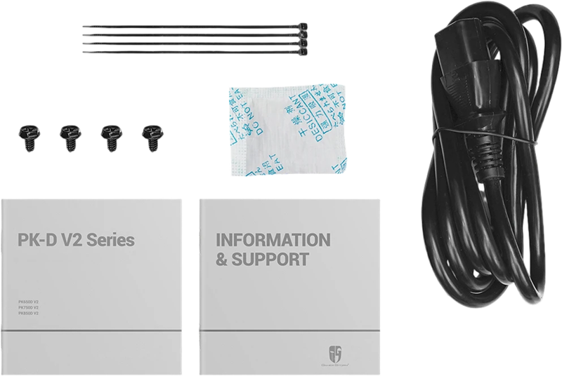 Deepcool GAMERSTORM PK850D V2 (ATX 3.1, 850W, PWM 120mm fan, 80+ GOLD, Active PFC + Half Bridge SRC LLC + DC/DC, Gen5 PCIe) RET