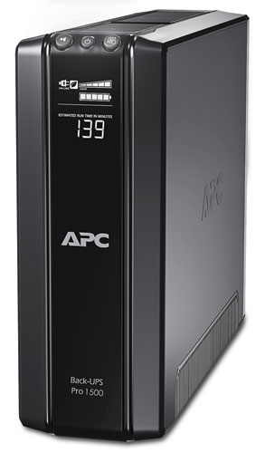 APC Back-UPS Pro Power Saving RS, 1500VA/865W, 230V, AVR, 10xC13 outlets (5 Surge & 5 batt.), XL (1хBR24BP(G)), Data/DSL protrct, 10/100 Base-T, USB, PCh, user repl. batt., 1 year warranty
