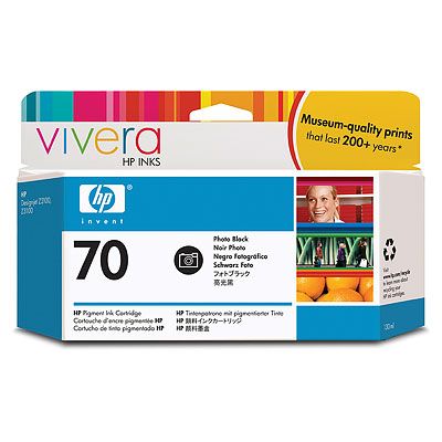 Cartridge HP 70 для DJ Z2100/Z3100/Z3200/Z5200, фото черный (130мл)